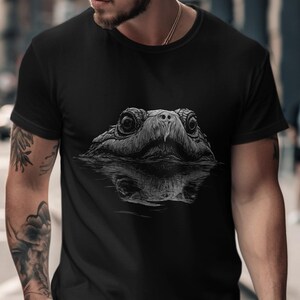 Vintage Snapping Turtle Sketch T-Shirt, Nature Lover Gift, Herpetology Style