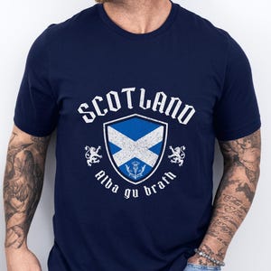 Scotland Shirt Scottish Pride Tshirt Vintage Scottish Flag Tee Scotland Gifts Souvenir T-Shirt