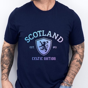 Scotland Shirt Scottish Pride Tshirt Vintage Celtic Nation Tee Scotland Gifts Souvenir T-Shirt