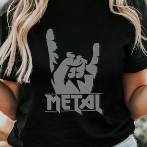 Metal Fan Shirt Heavy Metal Head Tshirt Black Metal Concert Festival Outfit Funny Heavy Metal Mom Gift T-Shirt