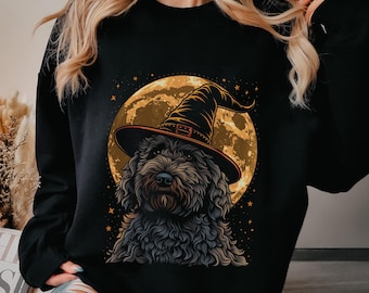 Aussiedoodle Halloween Sweatshirt Black Labradoodle Sweater Funny And Cute Doodle Dog Fall Sweatshirt Doodle Mom Gift Idea