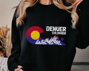 Denver Colorado Sweater Colorado Sweatshirt Rocky Mountains Souvenirs Pride Gift Idea Crewneck Sweatshirt