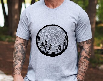 Mountain Bike Shirt Mountain Biking Tshirt Enduro Bicycle Cycling Downhill T-Shirt MTB Tee Mountain Biker Gift idea