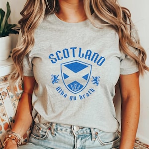Scotland Shirt Scottish Pride Tshirt Vintage Alba Gu Brath Tee Scotland Gifts Souvenir T-Shirt