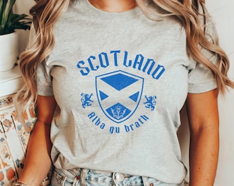 Scotland Shirt Scottish Pride Tshirt Vintage Alba Gu Brath Tee Scotland Gifts Souvenir T-Shirt