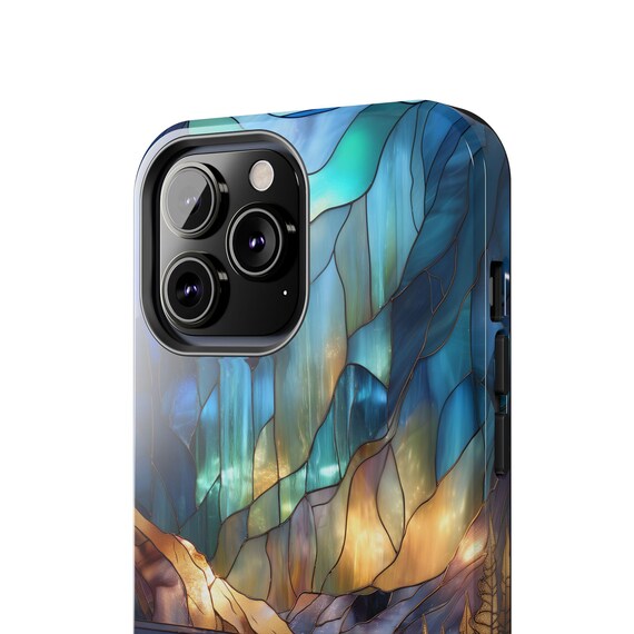 Stained Glass Aurora Northern Lights Phone Case Artful Trendy