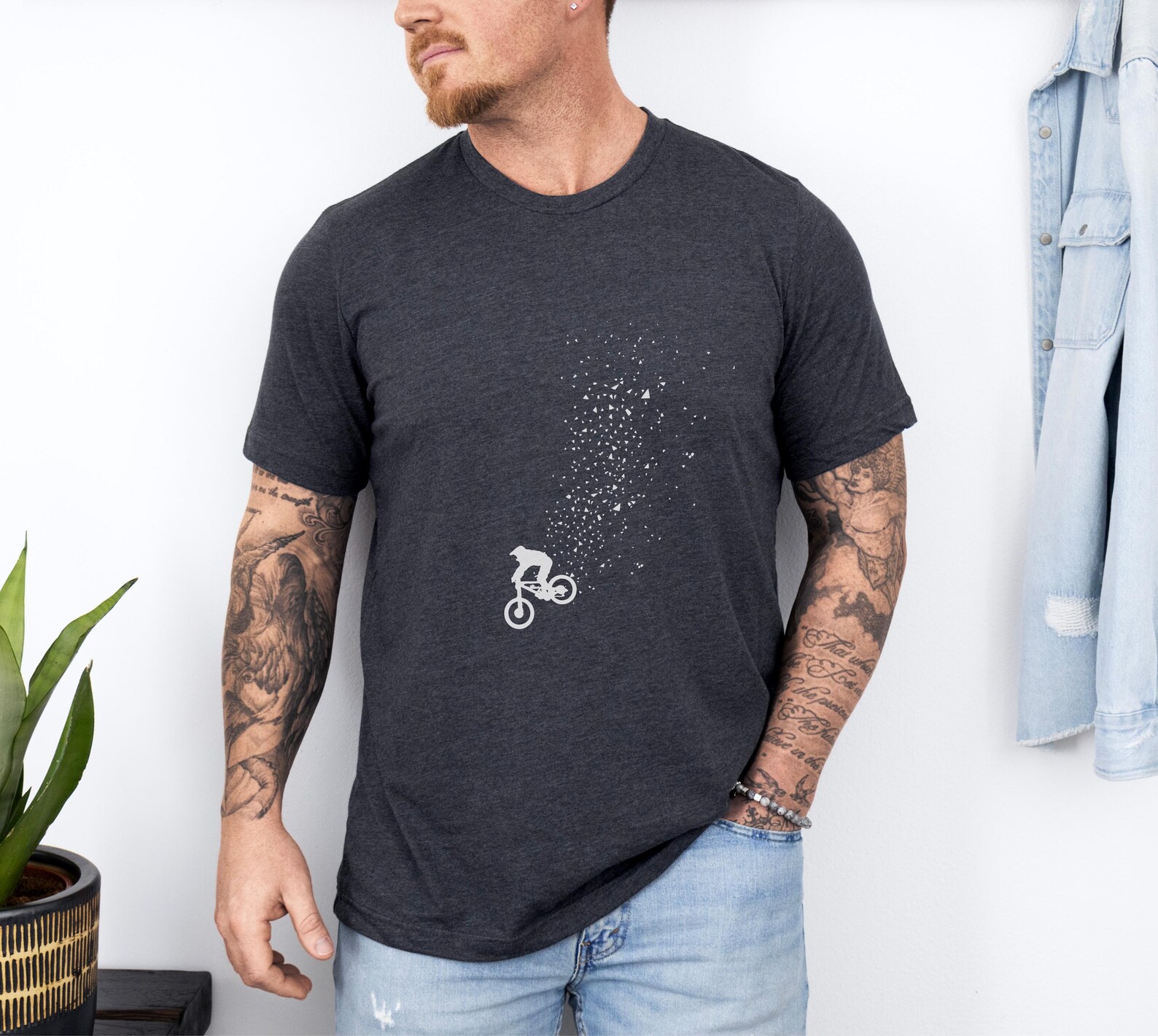 MTB Mountain Biking T-Shirt – 100% Cotton, Short Sleeve, Regular Fit – BurnTheBeans