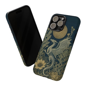Dragon Phone Case Dark Botanical Fantasy Cottagecore iPhone 13 14 15 16 17 Pro Max Air & Samsung Galaxy S26 Tough Cases image 6
