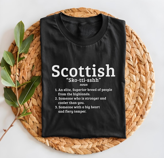 Scotland Shirt Funny Scottish Definition Tshirt Vintage Scottish Pride Tee Scotland Gifts Souvenir T-Shirt