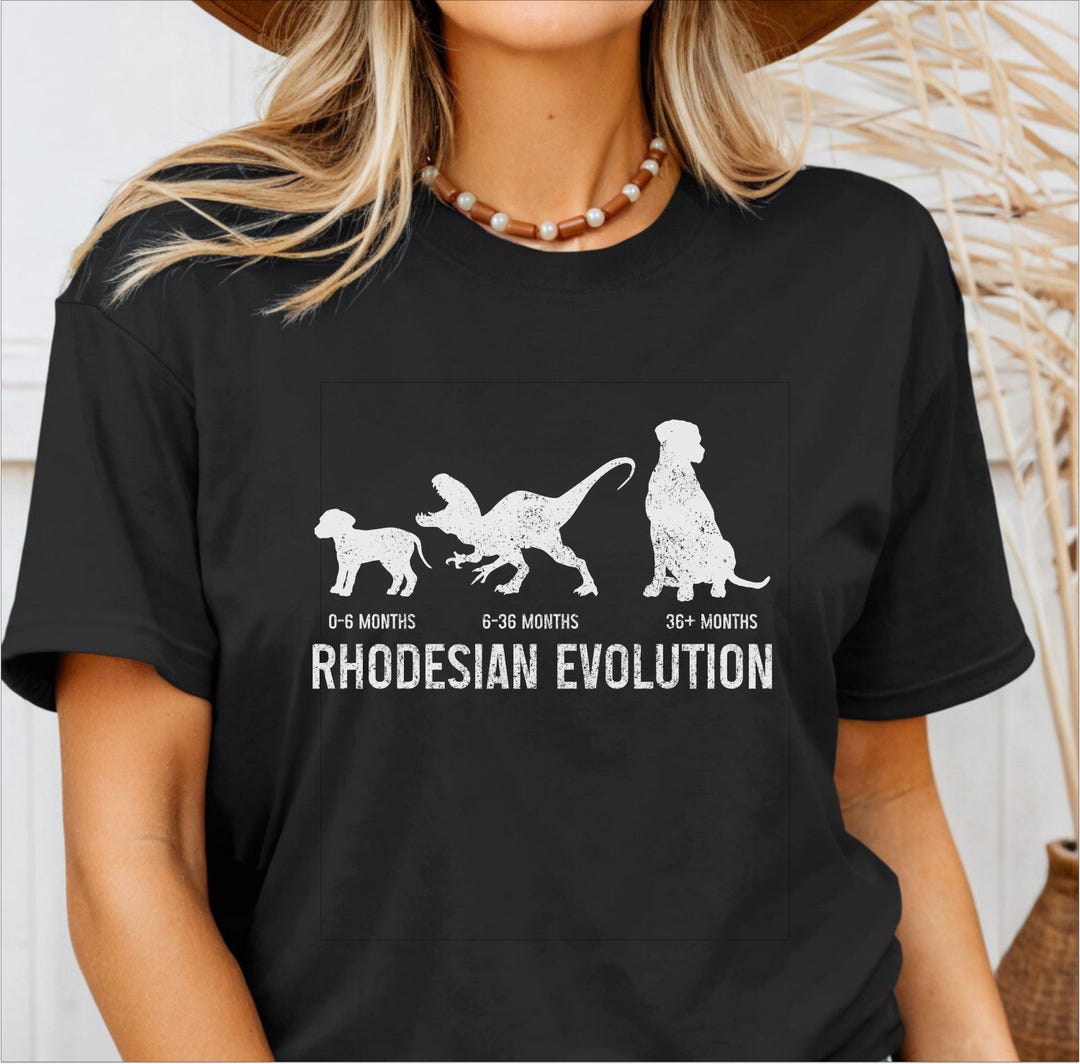Rhodesian Ridgeback Shirt Evolution Rhodesian Ridgeback Tshirt ...