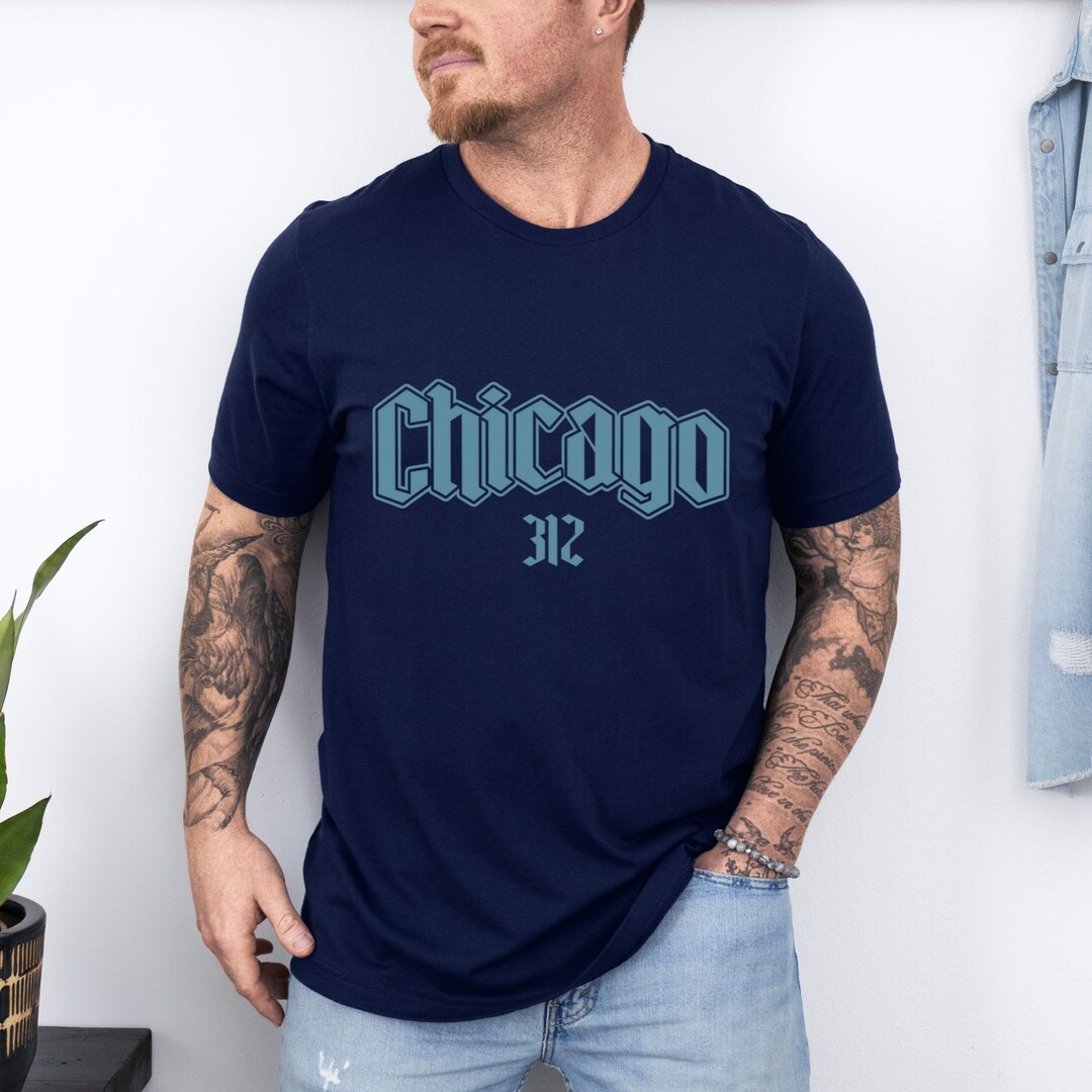 Chicago Shirt 312 Area Code Pride Tshirt Vintage Old English Chicago ...