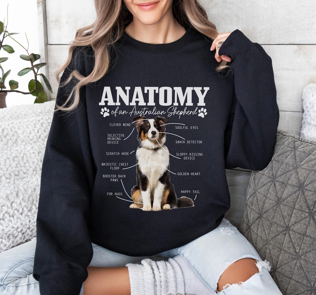 Australian Shepherd Sweatshirt - Vintage Retro Aussie Dog Design Unisex Pullover
