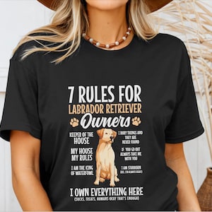 Funny Labrador Retriever Mom T-Shirt: 7 Rules for Owners