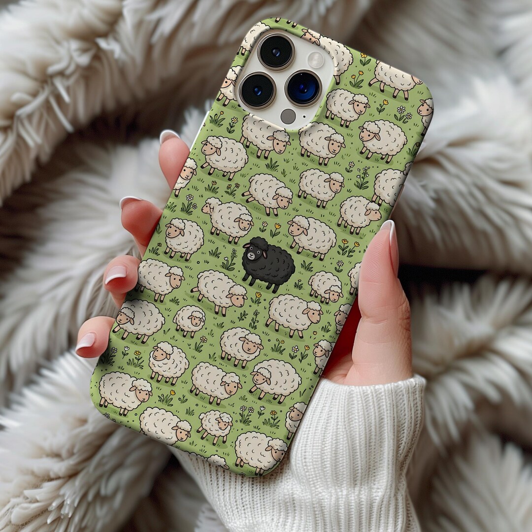 Sheep Case Black Sheep Phone Case Funny Cute Animal iPhone 13 14 15 16 17 Pro Max ...