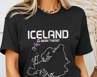 Iceland Shirt Icelandic Souvenirs Map Tshirt Reykjavik Iceland Gifts T-Shirt