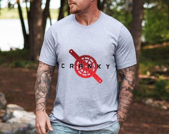 Mountain Bike Cranky Shirt Mountain Biking Tshirt Enduro Bicycle Cycling Downhill T-Shirt MTB Tee Mountain Biker Gift idea