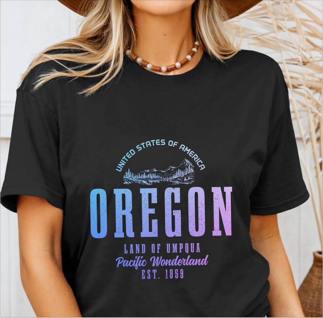 Oregon Shirt PNW Pacific Northwest Tshirt Oregon Souvenirs Oregon Gifts ...