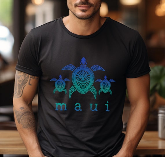 Maui T-Shirt Vintage Tribal Turtle Gift Tshirt Maui T-Shirt Vintage Tribal Turtle Gift Tshirt
