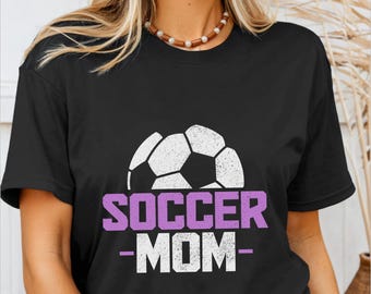 Soccer Mom Shirt Soccer Ball Tshirt Soccer Gifts Sports Unisex T-Shirt