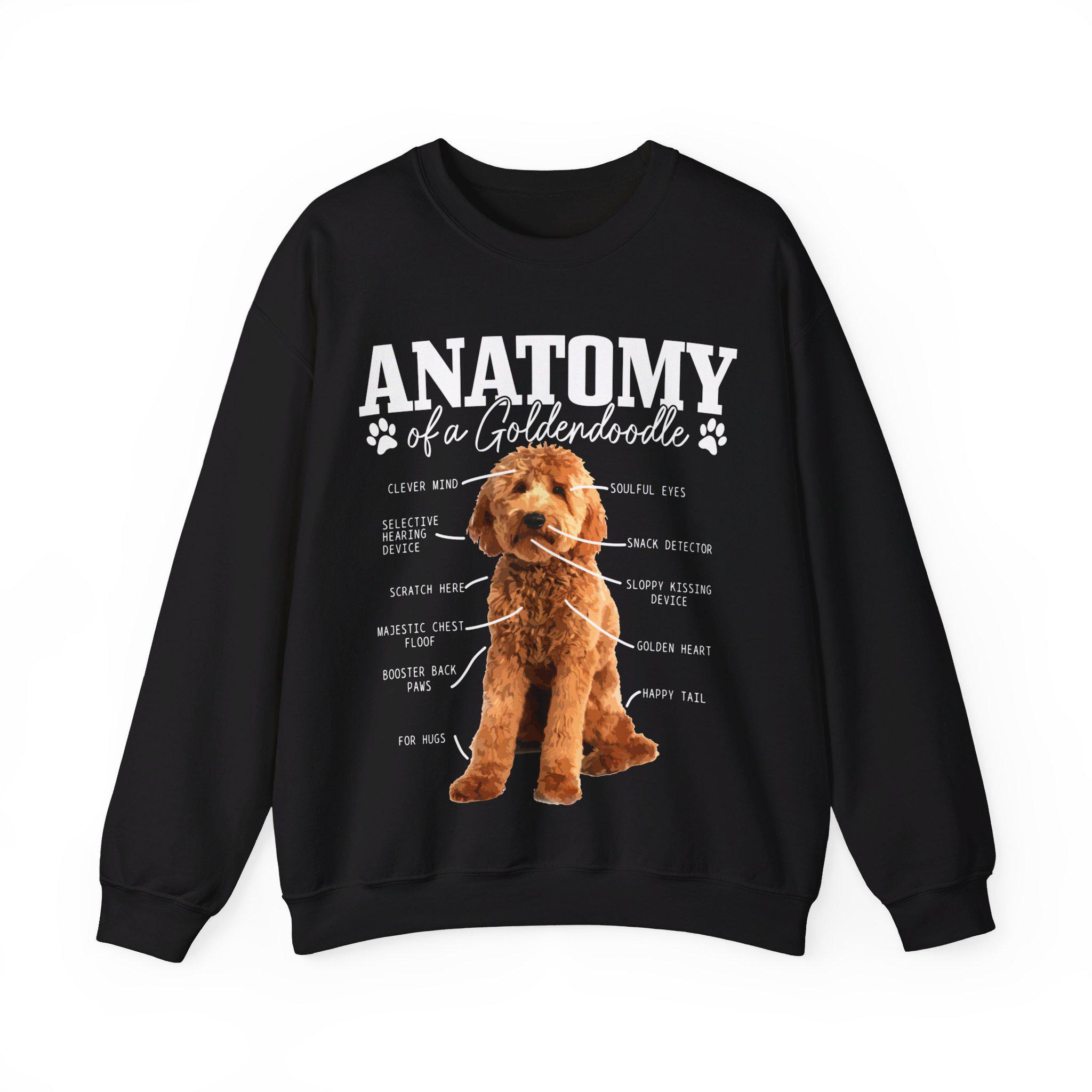 Anatomy of A Goldendoodle Sweatshirt Doodle Mom Sweater Funny Cute