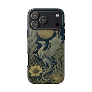 Dragon Phone Case Dark Botanical Fantasy Cottagecore iPhone 13 14 15 16 17 Pro Max Air & Samsung Galaxy S26 Tough Cases image 8