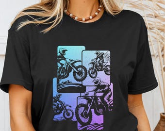 Motocross Dirt Bike Shirt Biker Tshirt Vintage Motorcycle MX Racing Tee Enduro Men Women Gift Idea T-Shirt