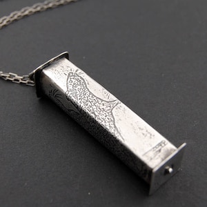 Handmade Sterling Silver Rat Necklace – Rodent Necklace, Rodent Jewelry, Rat Lover Gift, Rat Jewelry, Statement Jewelry for Animal Lovers