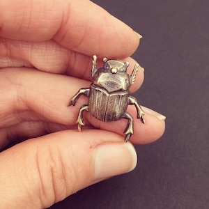 Scarab Pin, Insect Pin, Bug Pin, Insect Jewelry, Scarab Jewelry, Scarab Beetle, Scarab Beetle Brooch, Dung Beetle Jewelry, Scarab Brooch