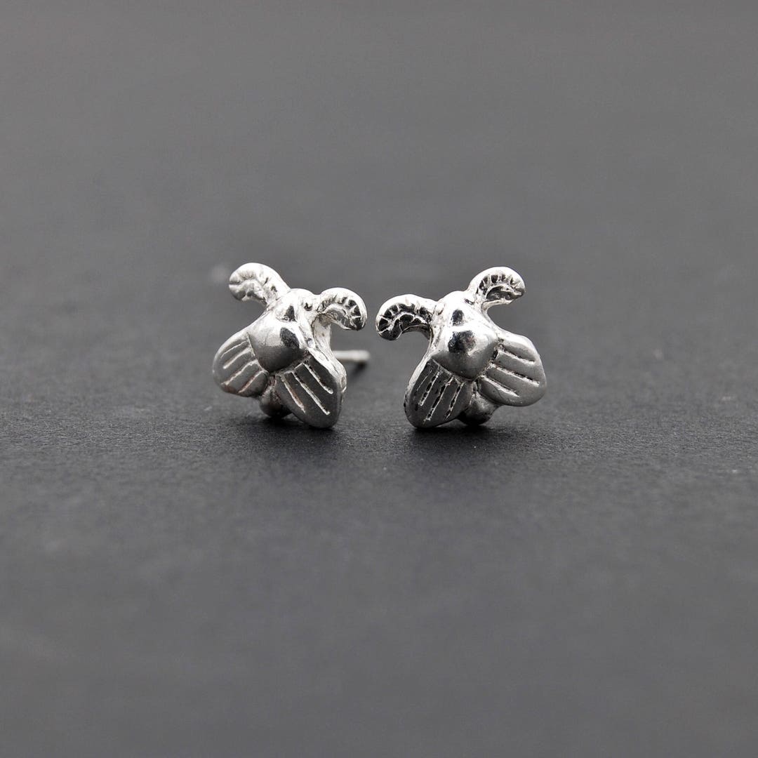 Vintage Moth Stud Earrings