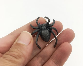 Brass Spider Pin, Orb Weaver Brooch, Bug Jewelry