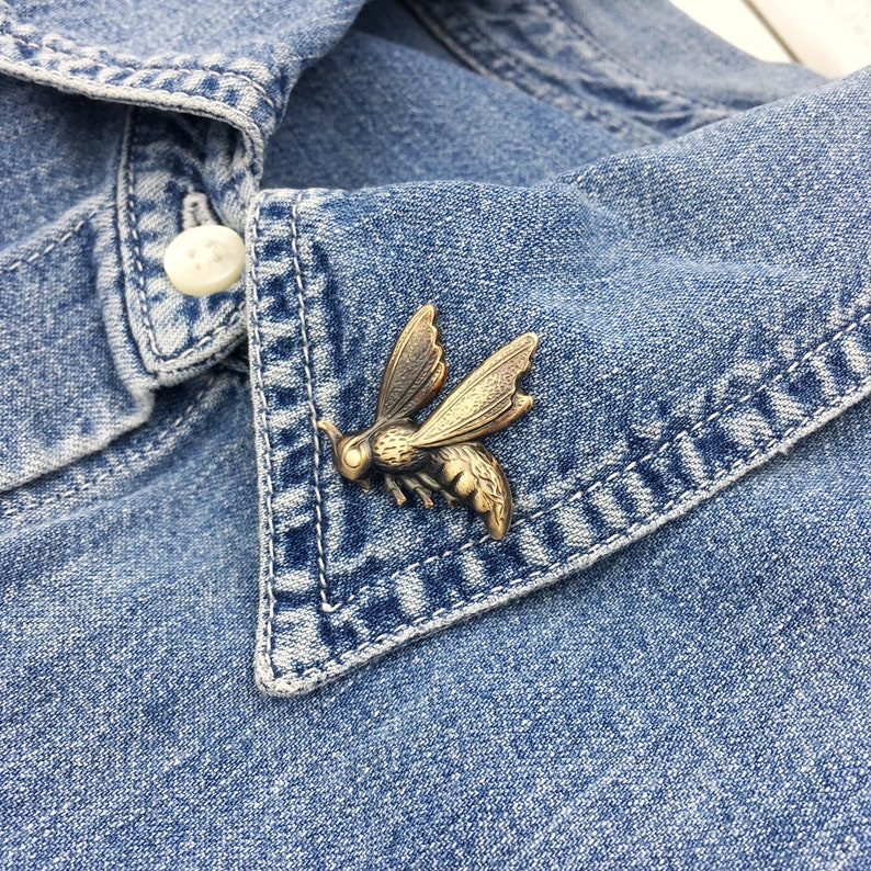 Brass Wasp Pin Insect Pin Insect Brooch Bug Pin Lapel Pin - Etsy