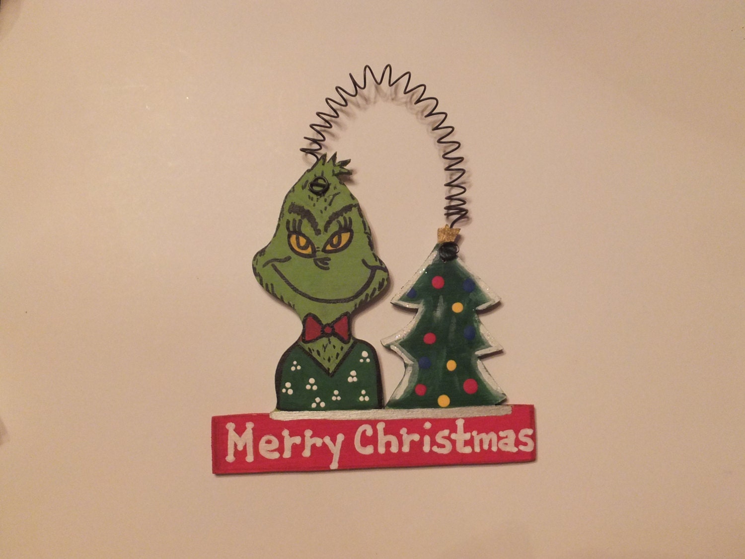 Download Free Grinch With Christmas Tree Ornament Personalized Etsy SVG DXF Cut File