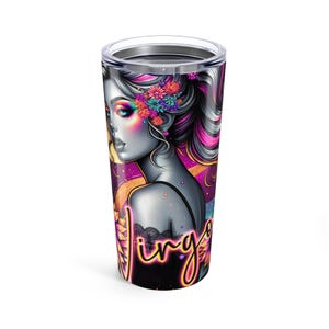 Virgo Zodiac Tumbler, Astrology Mug, Horoscope Cup, Star Sign Drinkware, Birthday Gift, Constellation Tumbler