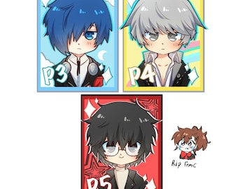 Persona protag stickers (star holo)