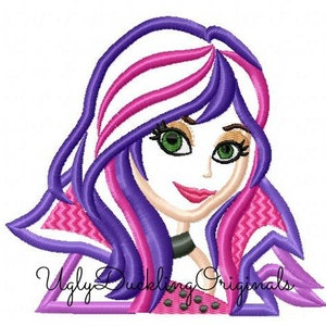 Descendants Mal Applique Design Macchina Ricamo Digitale Download 4x4 5x5 6x6 7x7 8x8