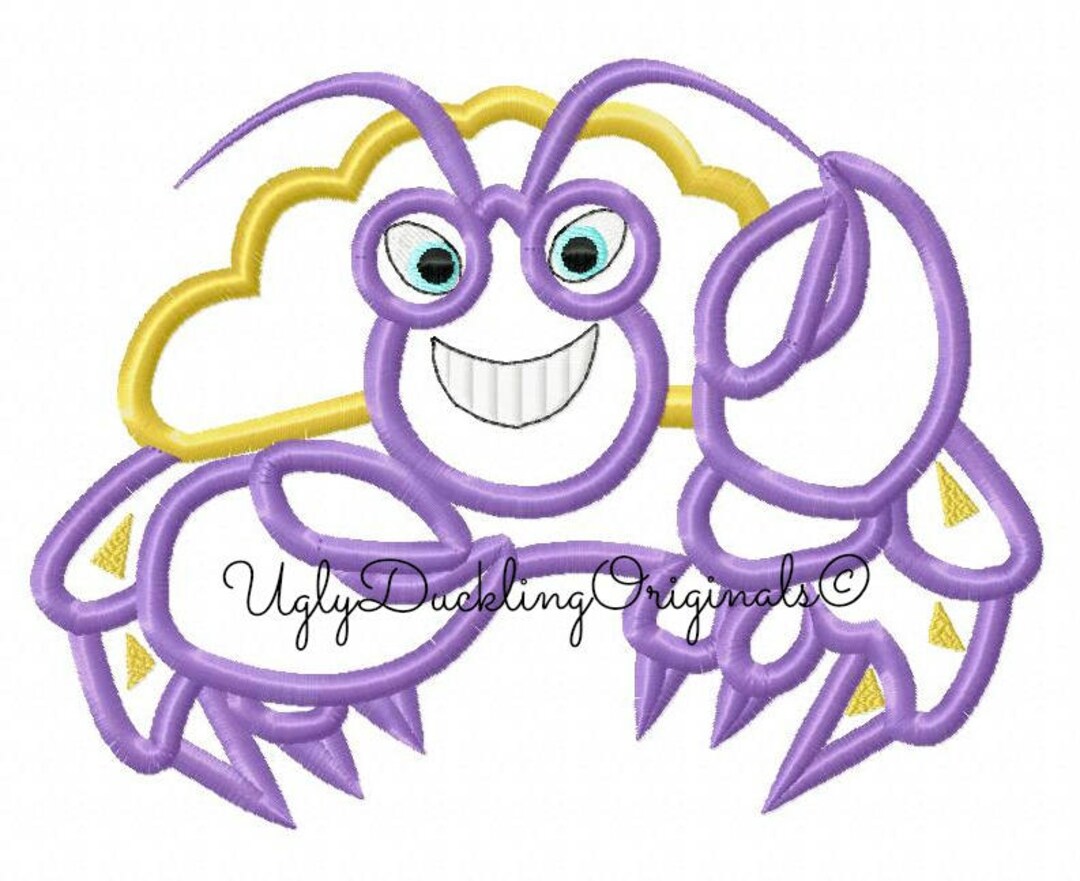 Moana Tamatoa Applique Design Crab Villain Original Artwork by