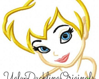 Tinkerbell Applique Design Fairy Machine Bordado Digital Descargar 5x7 6x10