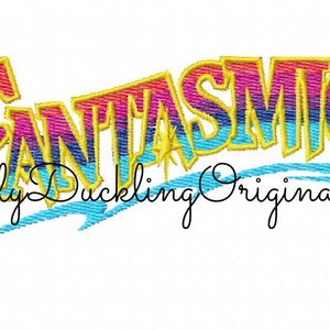 May include: A colorful, stylized embroidery design of the word "FANTASTIC!" with a blue and yellow swirl underneath. The text "Ugly Duckling Originals" is also included in the design.