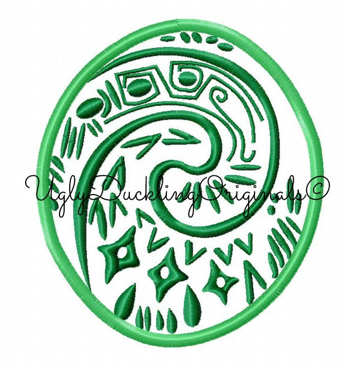 Moana Heart Of Te Fiti Applique Design Original Artwork By UDOAppliques ...