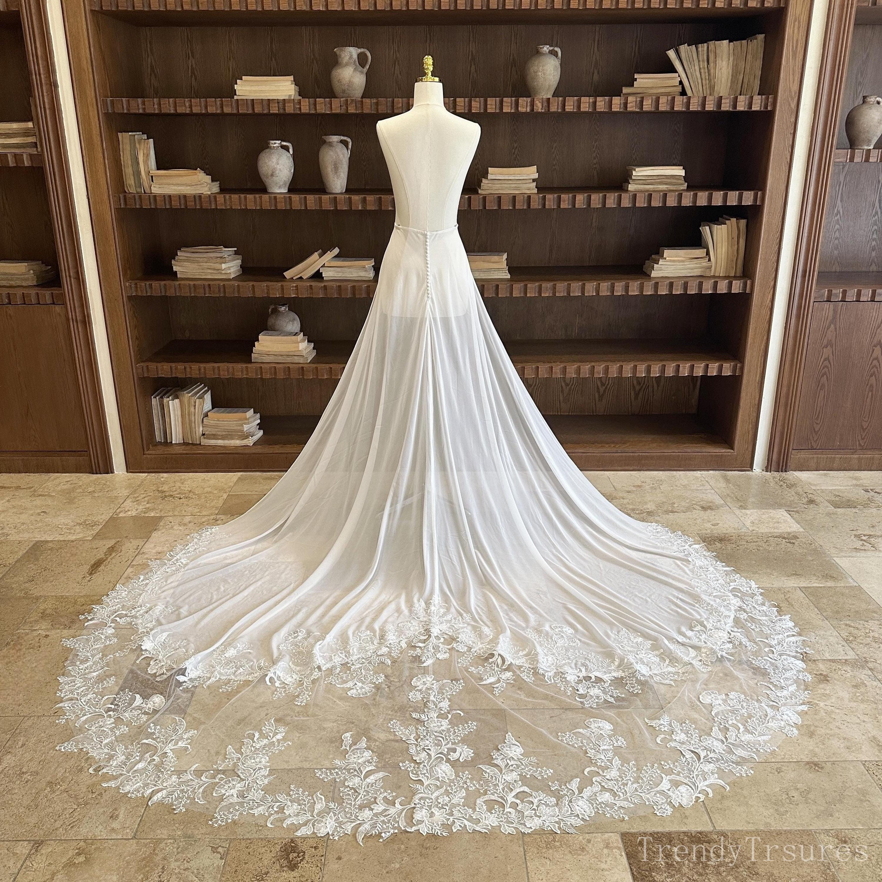 Detachable Train Wedding Dress - Etsy