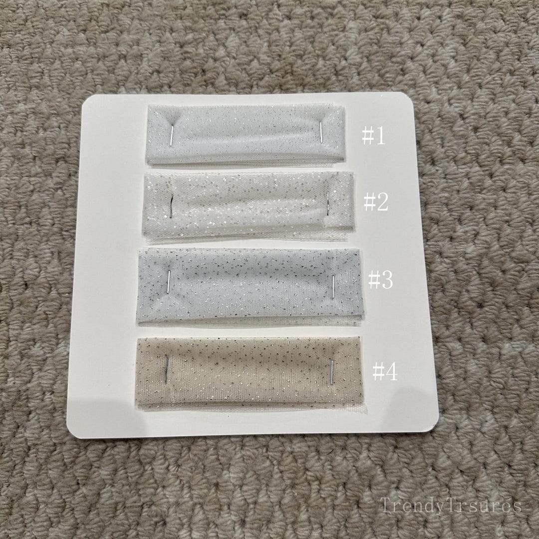 Glitter Tulle Sample for Wedding Veils, Shiny Tulle Fabric Swatch ...