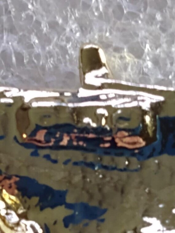 AJC gold-tone moon and sun clock brooch - image 3