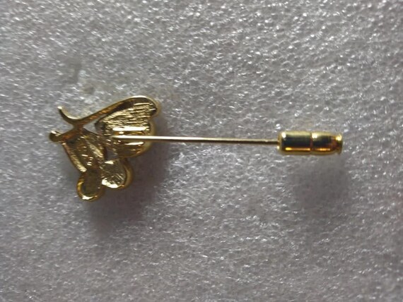 KJL (Kenneth Jay Lane) 1980s pave mouse stick pin - image 2