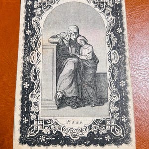 vintage - antique European German - prayer cards from 1890-1900 religious collectibles.