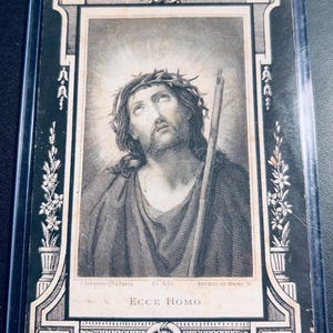 vintage - antique European German - prayer cards from 1890-1900 religious collectibles.