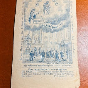 vintage - antique European German - prayer cards from 1890-1900 religious collectibles.