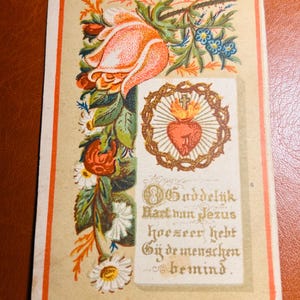 vintage - antique European German - prayer cards from 1890-1900 religious collectibles.