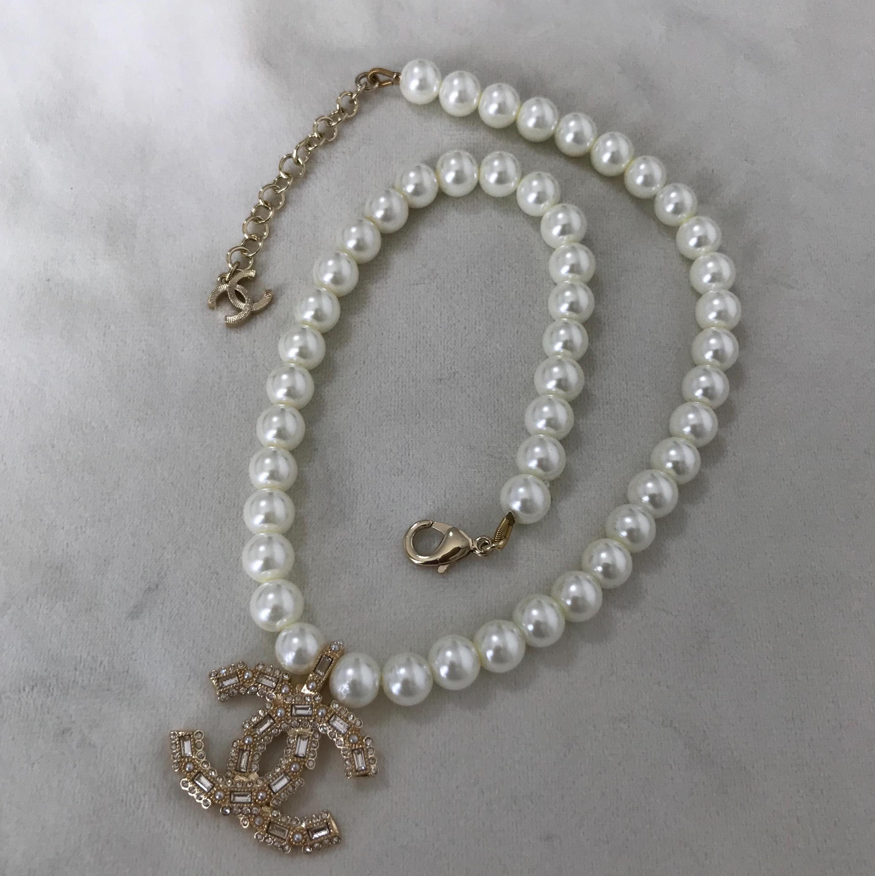 Chanel choker etsy hot sale