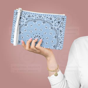 Porta-cartões bandana azul bebê: Porta-cartões de Mahjong, personalize o seu!
