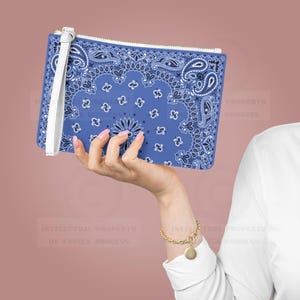Porta-cartões Bandana Azul Centáurea: Porta-cartões Mahjong, Personalize o seu!